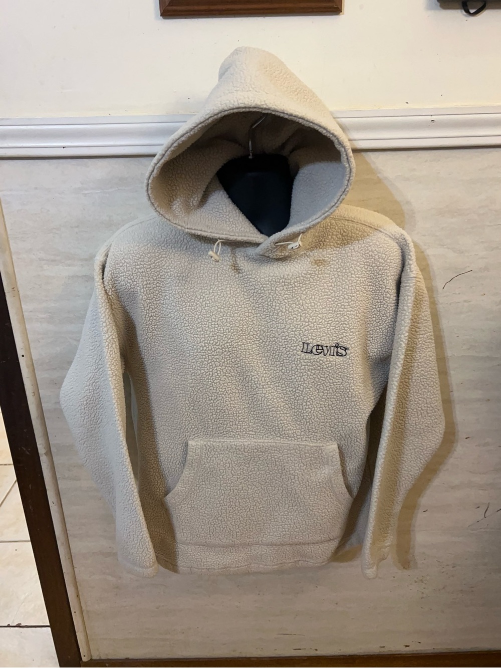 Levi's Cozy Up Men's Cream Sherpa Hoodie